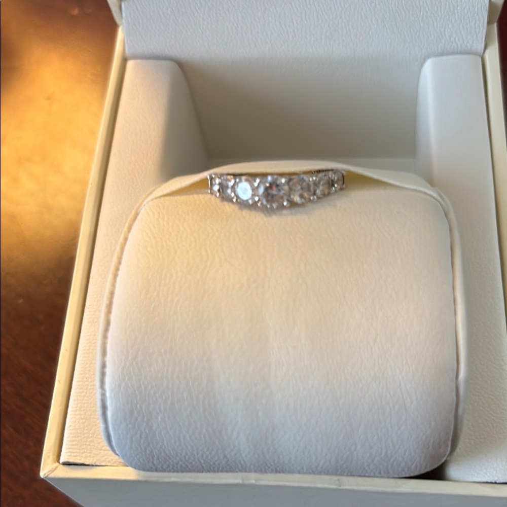 Classic Silver Diamond Ring